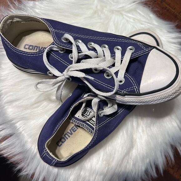 VINTAGE Converse Chuck Taylor All Star (CTAS) Low Top Blue Ribbon M:5 W:7 EUC - Picture 6 of 8